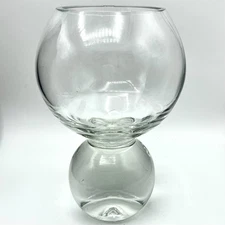 Large Atomic STUDIO NOVA VASE 9” Crystal Ball Base Fish Bowl Style ~ READ