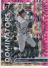 AARON JUDGE Donruss Dominators RARE PINK FIREWORKS $$ VARIATION New York Yankees