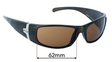 SFx Replacement Sunglass Lenses fits Smith Shelter - 62mm Wide