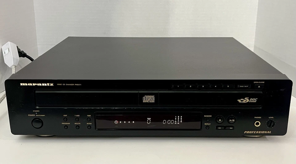 Marantz PMD371 Professional Audio 5 DISC Changer For Parts -Powers On/Won’t Play - Image 2 of 4