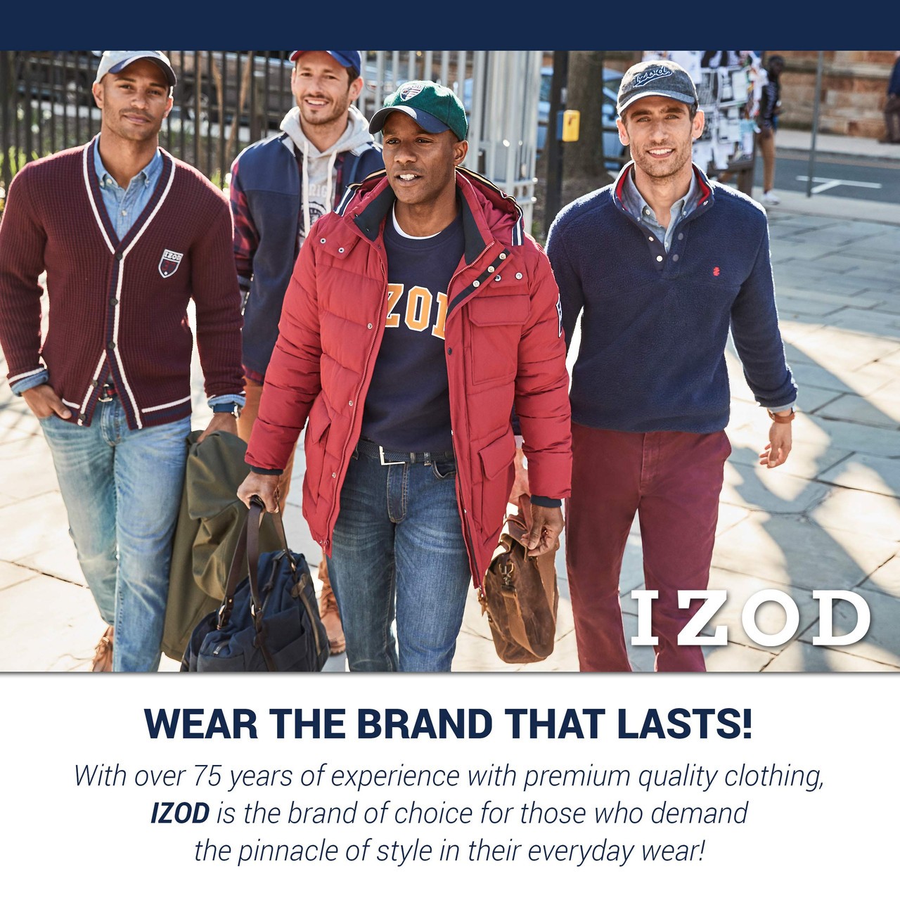 IZOD Men's Comfort Stretch Straight Fit Jean