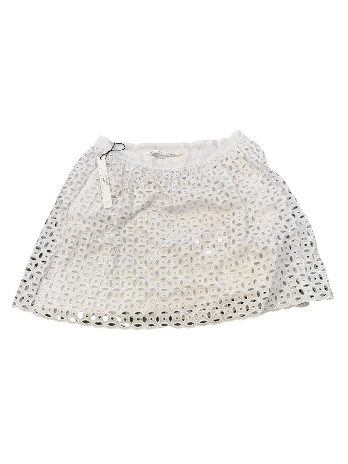 Susana Monaco Flowy Mini Eyelet White Skirt Size 4 Small Cotton Summer NWT
Opens in a new window or