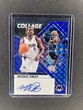 2024-25 Panini Mosaic Basketball Michael Finley- BLUE COLLAGE PRIZM AUTO /35