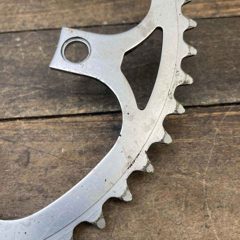 Corrente vintage especializada 50T 110 BCD 5 parafusos alumínio estrada prata 50 dentes - Imagem 3 de 4