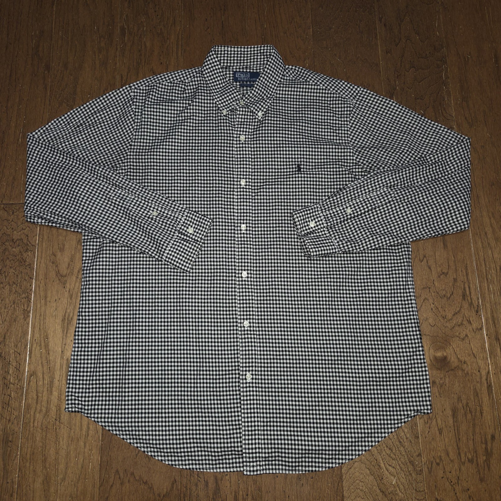 Polo Ralph Lauren camicia abbottonata uomo XXL 2XL vestibilità classica Gingham plaid pony