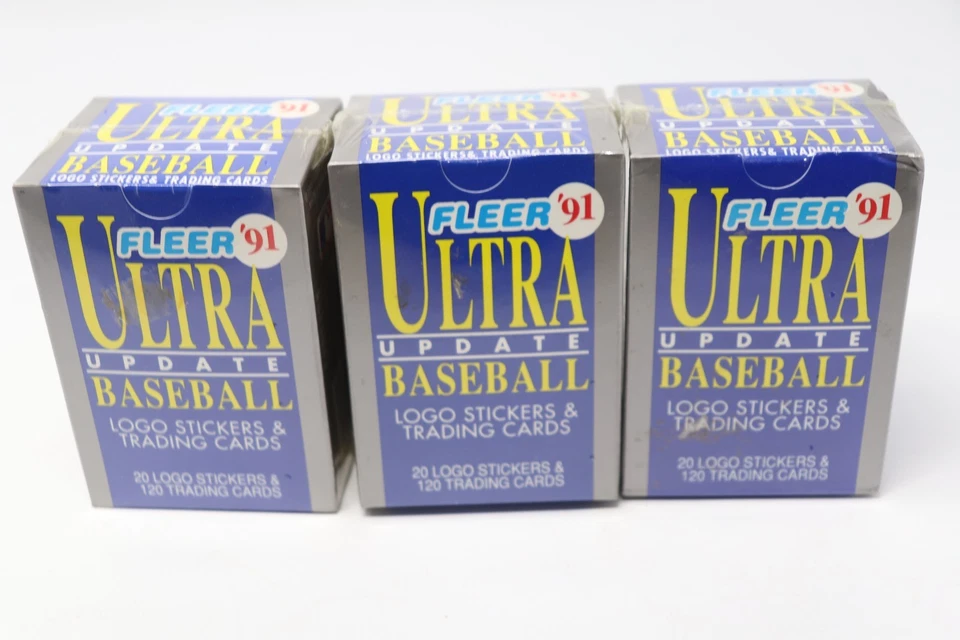 Lot of 3 1991 Fleer Ultra Update MLB Baseball Factory Sealed Set Jeff Bagwell RC - Image 4 of 4