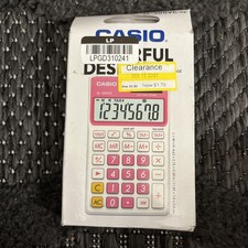 Casio SL-300VC Solar Hand Held Calculator PINK w/ Protective Case - NEW IN BOX