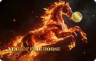 1/1000 oz Gold Year of the Fire Horse 2026 Liberia .9999 Gold Coin in Card
