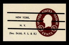 SCOTT #U535 Precancelled VERY FINE MINT CUT SQUARE