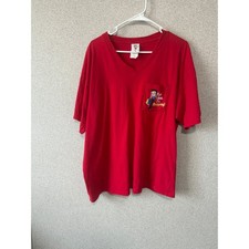 Vintage 2002 Betty Boop Red Pocket T-Shirt Womens XL V-Neck Not Now Im Shopping