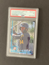 2022 Bowman Heritage Prospects Image Variation #BHP106 Jackson Chourio PSA 7 NM