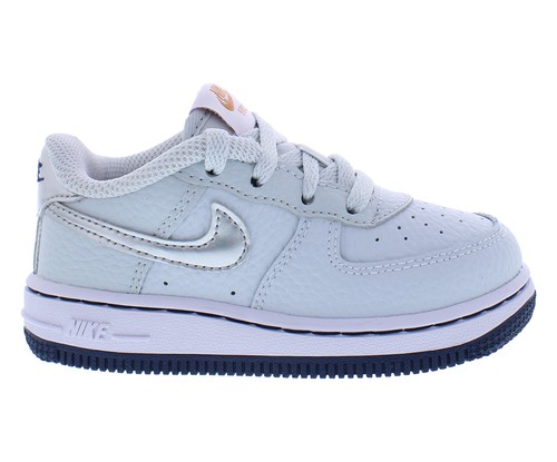 Nike Force 1 Infant/Toddler Shoes Size 7, Color: Pure Platinum/Metallic Silver