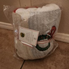 NEW Pottery Barn Baby Grinch PatchworkHeirloom Knit Sherpa Throw Blanket NO MONO