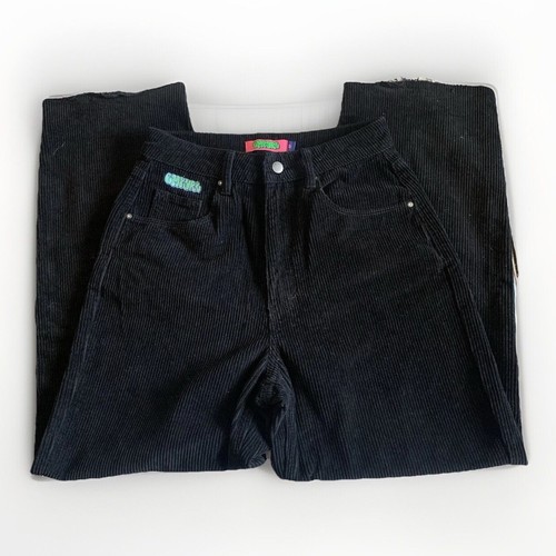 Pantalones de skate Empyre Tori años 90 negros de pana Y2K para mujer talla 3 - Imagen 1 de 8