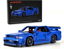 Initial-d GTRS R34 Sport car MOC Technology Building Kit 833 pieces Construction
