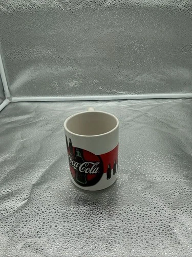 1997 Gibson Coca Cola Collectible Coffee Cup Mug Vintage Collectible Bottle Logo