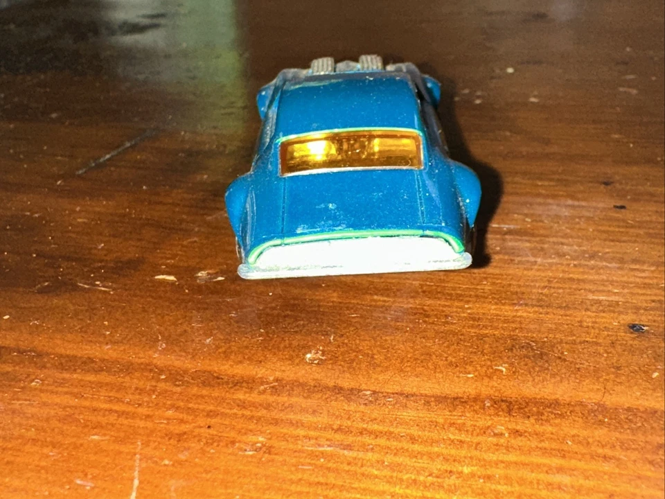1975 Vintage Matchbox Superfast Aqua Pontiac Firebird No 4 Made In England NM - Image 4 of 4