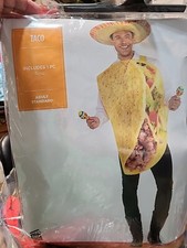 Taco Costume Adult Deluxe Set for Halloween Fits Up To Size 42 3001