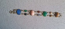 Skarabus Armband  mit Edelsteinen Vergoldet A...