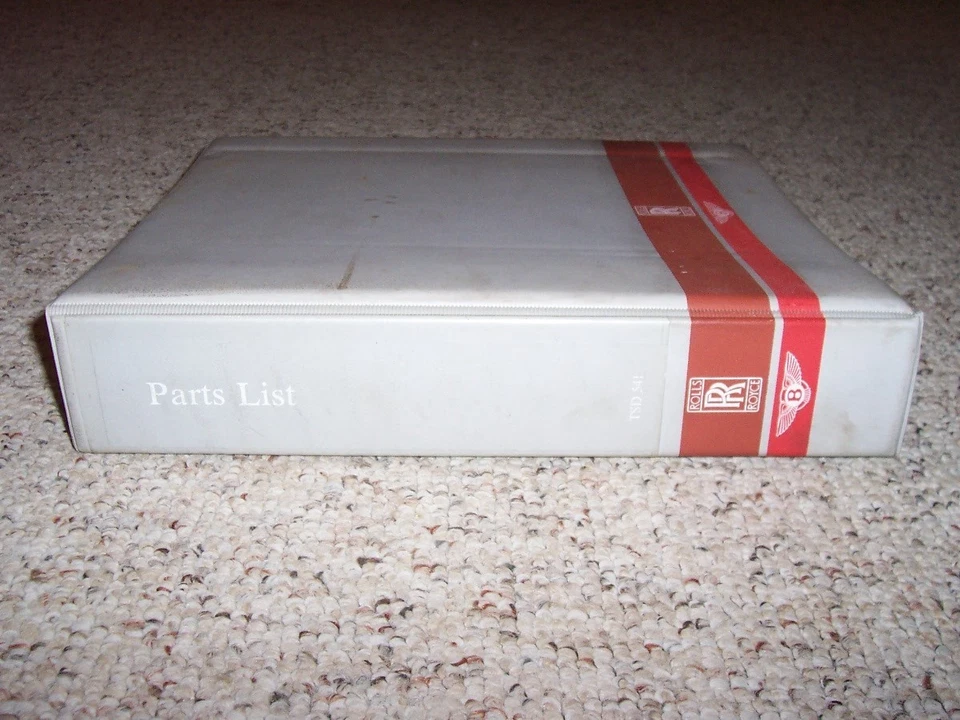 Rolls Royce Silver Wraith 1952-1958 lista de piezas manual de catálogo 1953 1954 1955 Foto 2 de 3