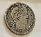 1894-s Barber Half Dollar ,  F/VF , better date
