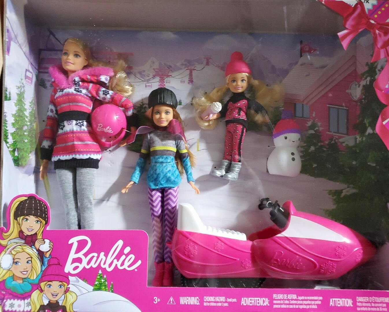 barbie sisters snow fun gift set