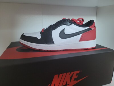 Nike Air Jordan 1 Low Retro OG Black Toe EU43 US9.5 NEU&OVP
