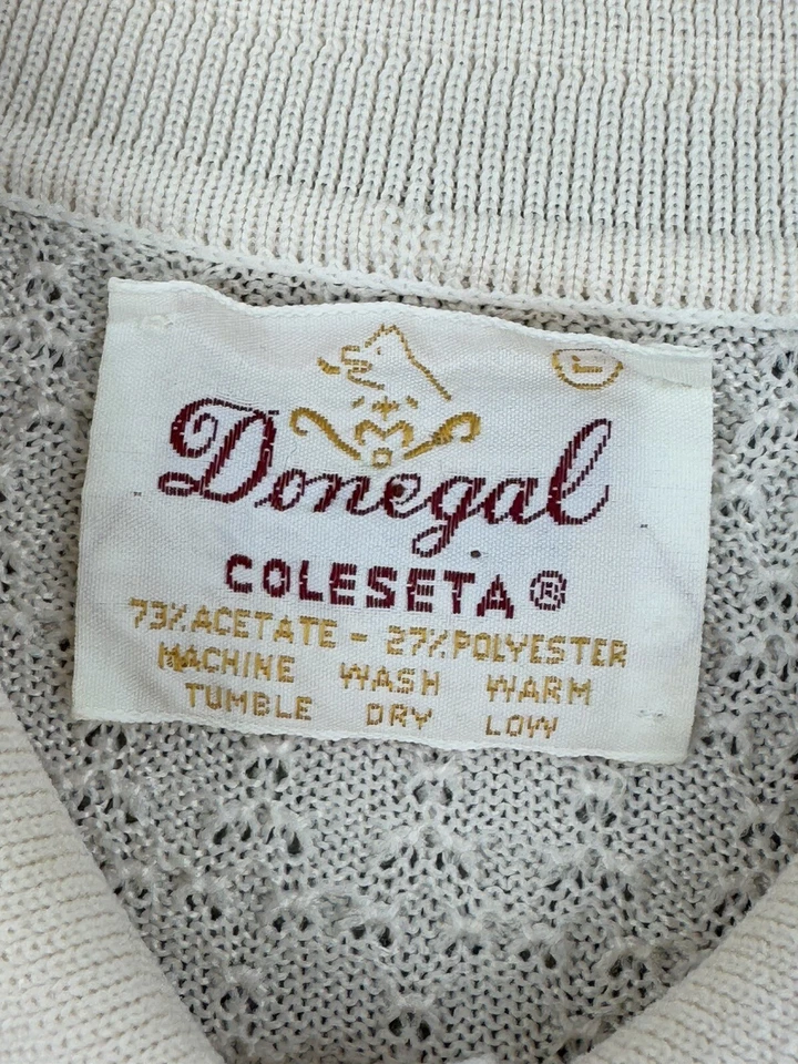 Camisa Tejida L De Colección Años 60 70 Donegal Coleseta Para Hombre Paquete Rata Hombres Locos Foto 4 de 4