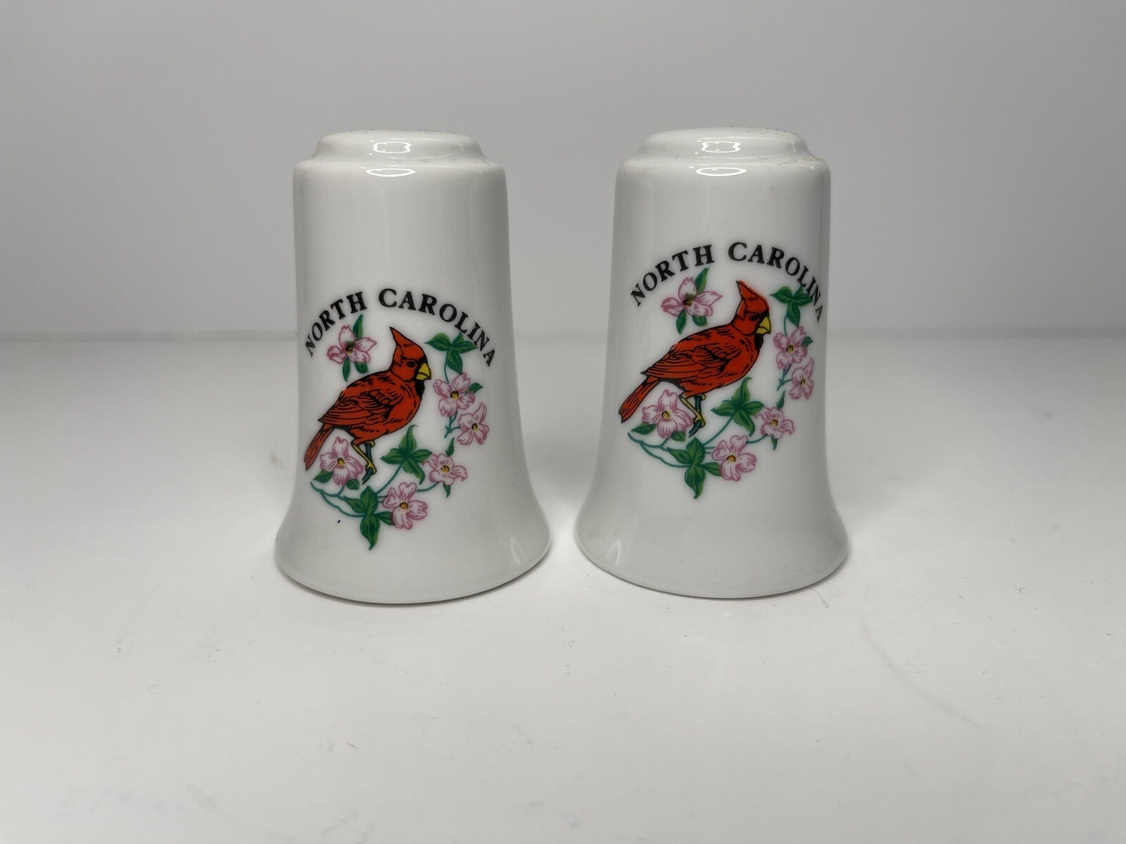 North Carolina Salt & Pepper Shakers Red Cardinals