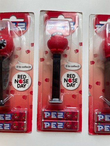PEZ Red Nose Day, JUEGO COMPLETO DE 3 - Imagen 3 de 7