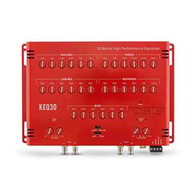 DS18 KEQ30 30 Band Car Stereo Amplifier Equalizer EQ Clipping Indicator 9 Volt