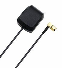 GPS Active Antenna 90-Degree SMA Male Plug 28dB with Magnetic Mount