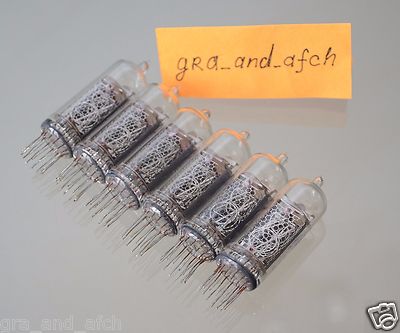 IN-14 Nixie Tubes UNUSED TESTED Desoldered [6 pcs SET] FAST DELIVERY UPS 3-5Days