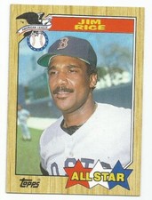 JIM RICE 1987 TOPPS ALL STAR CARD MINT CONDITION BOSTON RED SOX