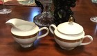 New Chamberlain Home Accent Estate Collection Creamer Sugar Bowl W/lid Gold Trim — photo 3