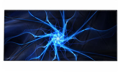 Silent Monsters Gaming und Office Mauspad XXL 90 x 40 cm Mousepad Blitz Gewitter