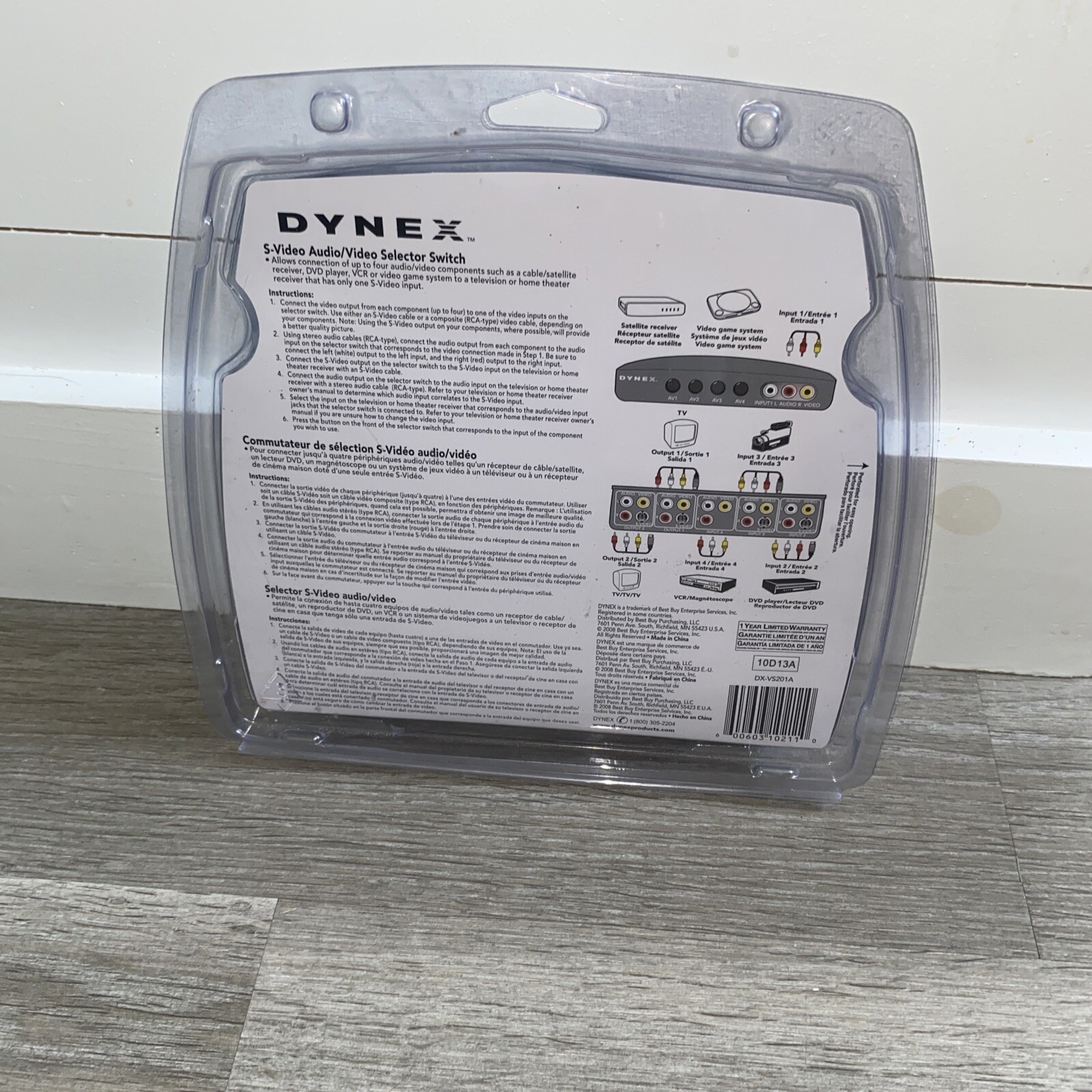 Dynex DXVS201A SVideo Audio Video Selector Switch 600603102110 eBay