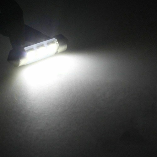 8x White LED Car Interior Bulbs Package Kit For Dome Map License Plate Light - Picture 4 of 12