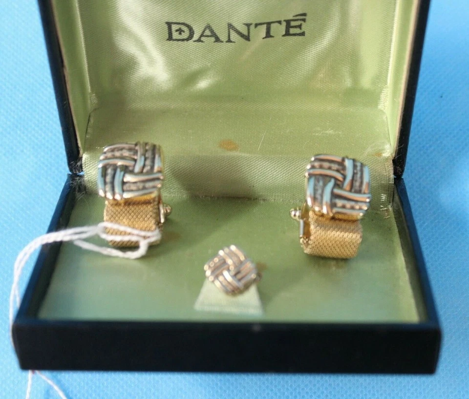 Juego de gemelos y corbatas Old BRASS para hombre  Foto 3 de 3