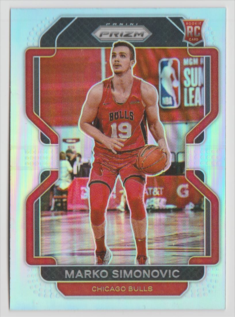 2021-22 Panini Prizm Silver RC Marko Simonovic Rookie Chicago Bulls #166