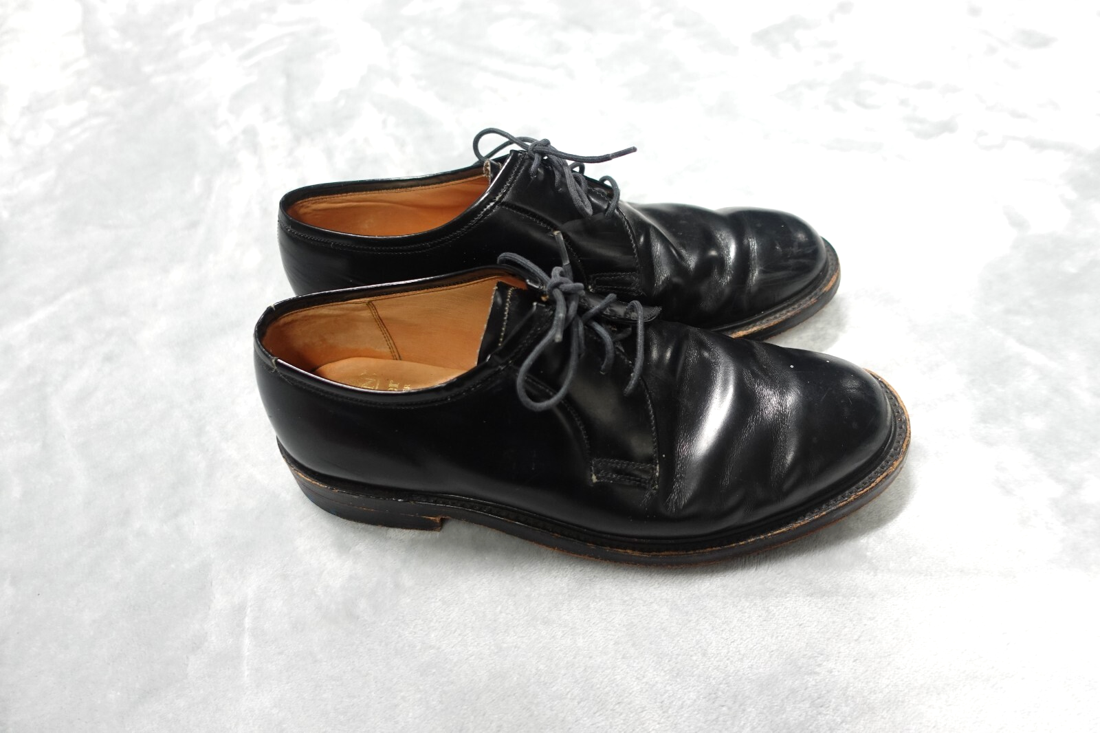 SAOLA Scarpe Oxford derby Grenson da uomo taglia 8E in pelle nera 8113