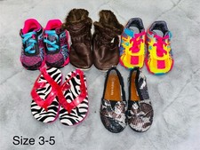 Toddler/Youth Girls Shoes Bundle: Lot of 5 Pair - Size 3-5 Gently Used/Cleaned 