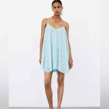 Zara blue daisy mini dress NWOT