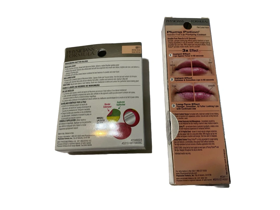 PHYSICIANS FORMULA - Murumuru Butter Blush  #6811 + Lip Plumping Cocktail #2214 - Image 2 of 2