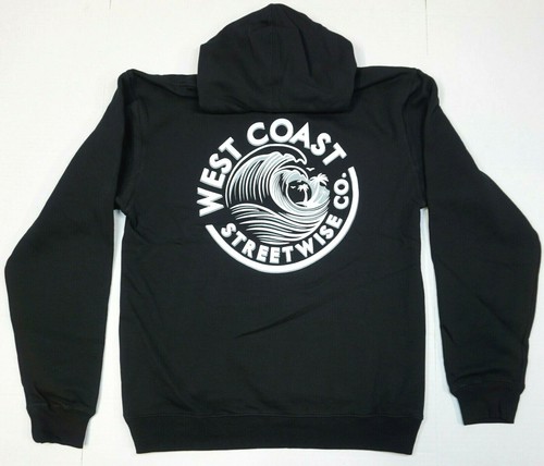 STREETWISE WAVE COAST Hoodie Sweatshirt 2sided 100%Cotton Men's Hoody New - Picture 2 of 2
