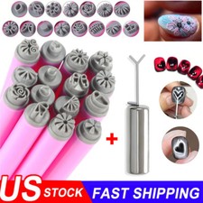 Nail Art Stamp Pen Set, Nails Art Stamping Tool Heart Cat Eye Magnet Kit | DIY