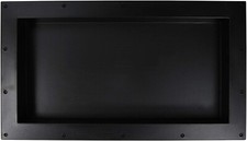 eModernDecor Over Mount Installation SHOWER CUBE 16" x 28", Black