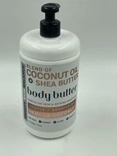 BEAUTY SKIN BALANCE VANILLA COCONUT SHEA BODY BUTTER LOTION 32 OZ HOME & BODY CO