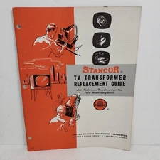 1955 Vintage Stancor TV Transformer Replacement Guide Catalog - RCA EMERSON 