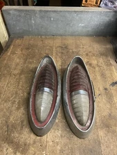 Vintage Buick Guide R1-54 Brake Lamp Tail Light Buckets Auto Car Parts Set Pair